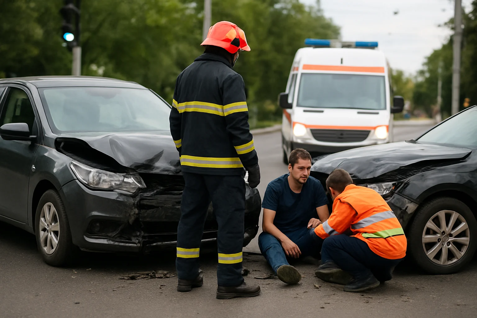 Accident în Drobeta-Turnu Severin: Un șofer rănit la intersecție