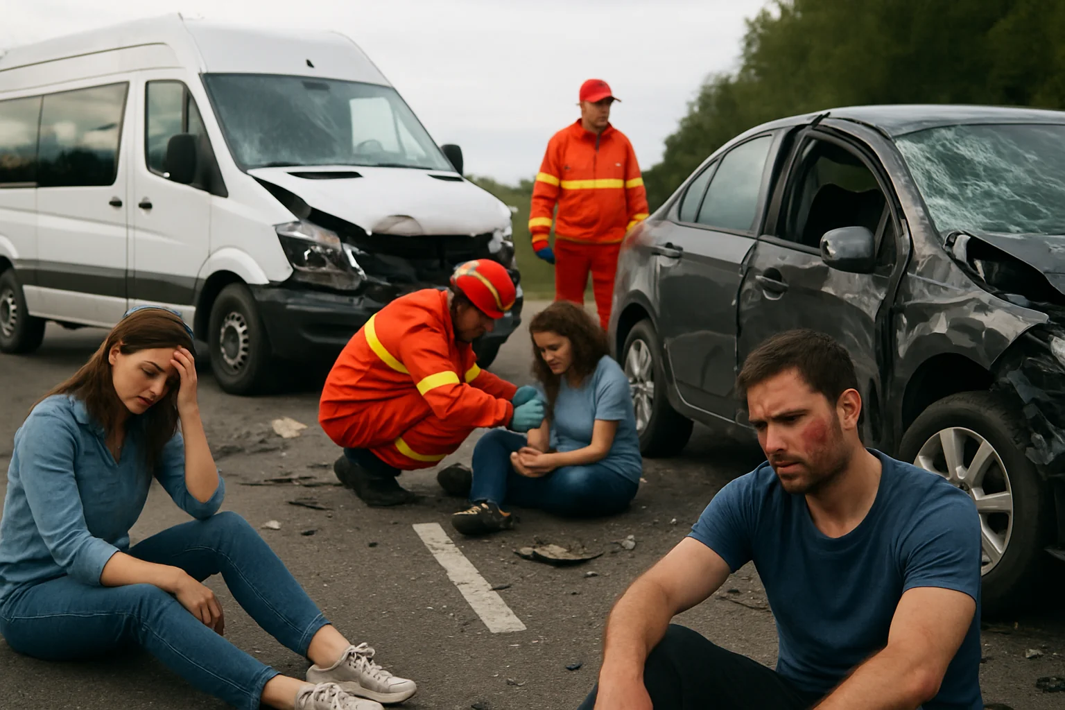 Accident pe A1, Argeș: Cinci răniți, patru la spital