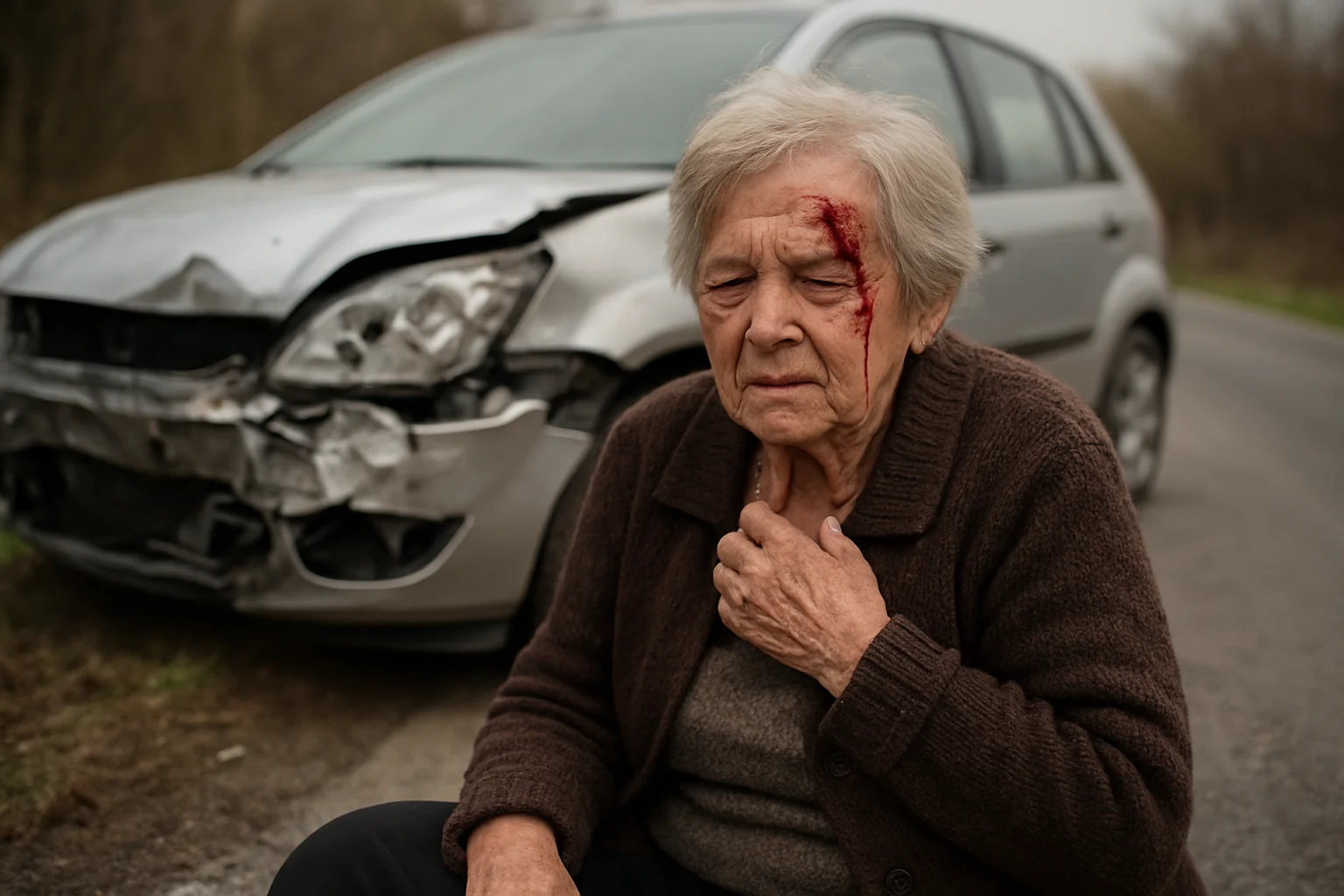 Accident rutier în Drăgoieni: o femeie de 80 de ani rănită