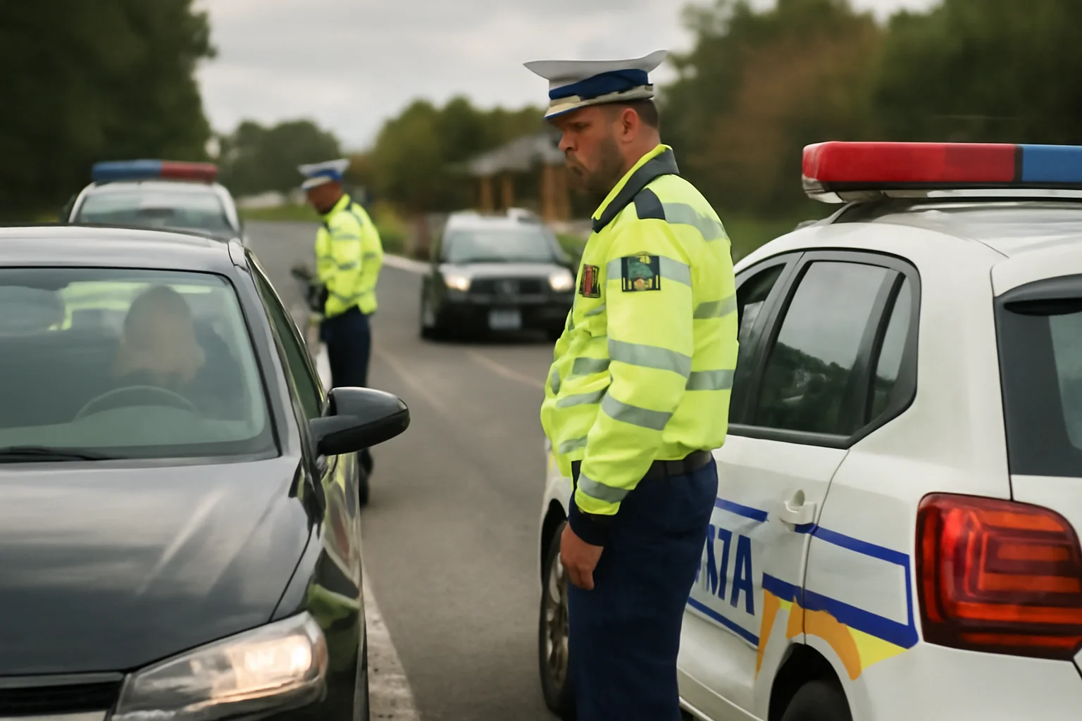 Acțiune de amploare în trafic în județul Olt organizată de Poliție