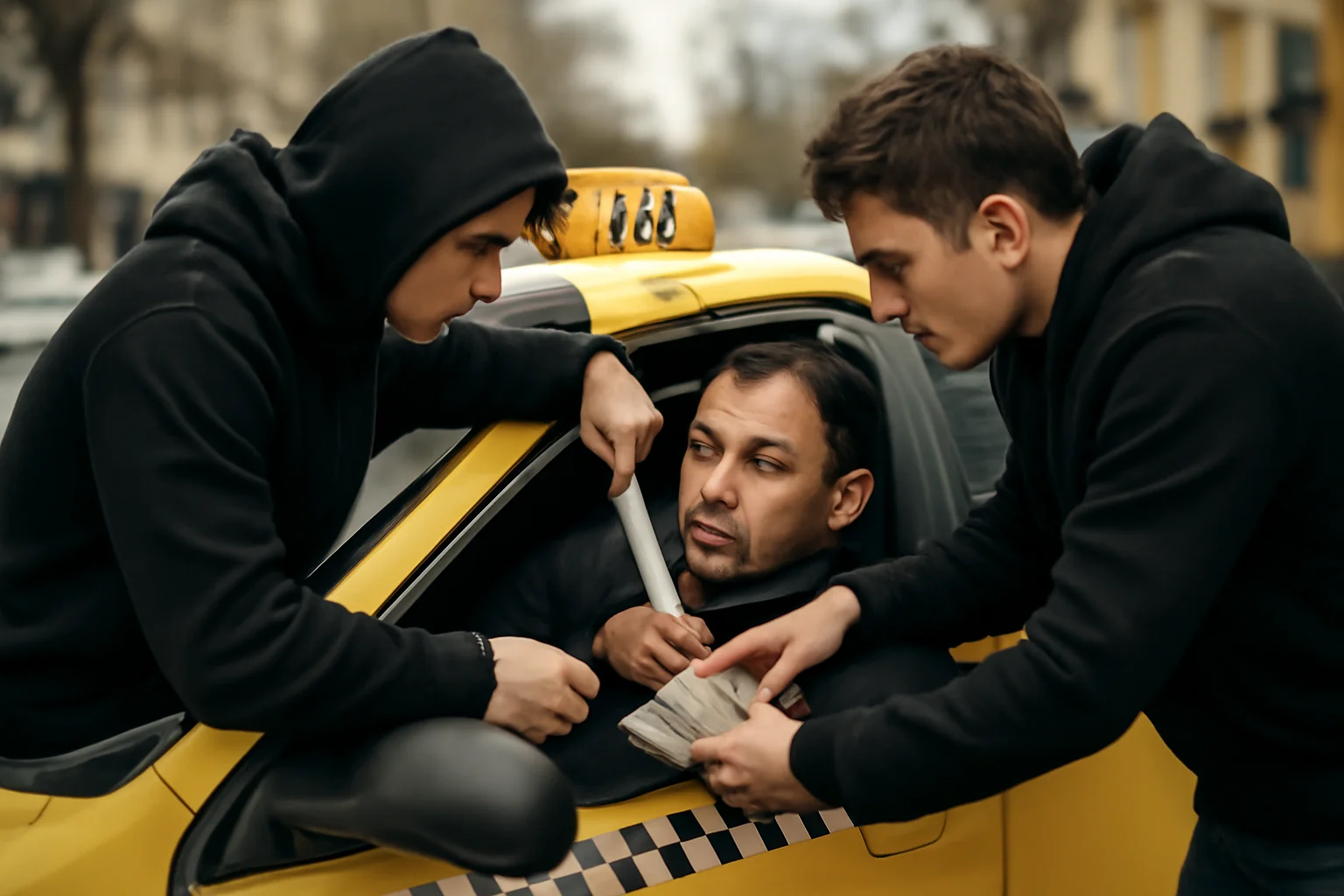 Adolescenți din Craiova au atacat un taximetrist cu un cuțit