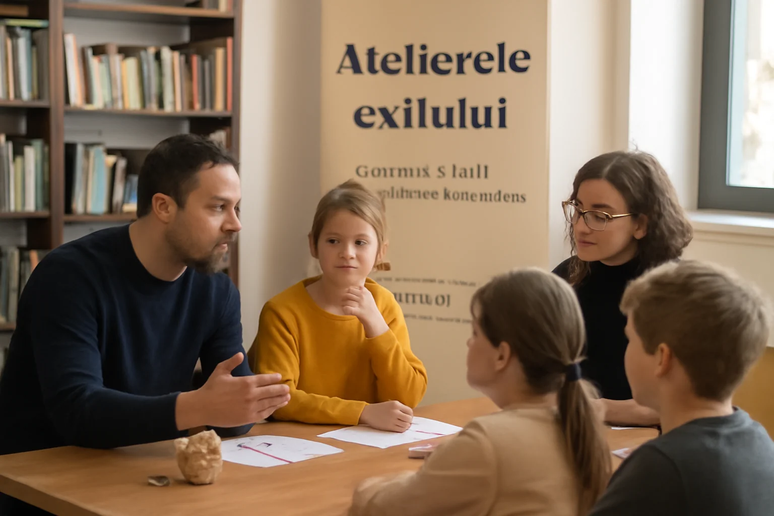 „Atelierele exilului”, proiect educațional pentru elevi la Muzeul Cărții și Exilului Românesc din Craiova
