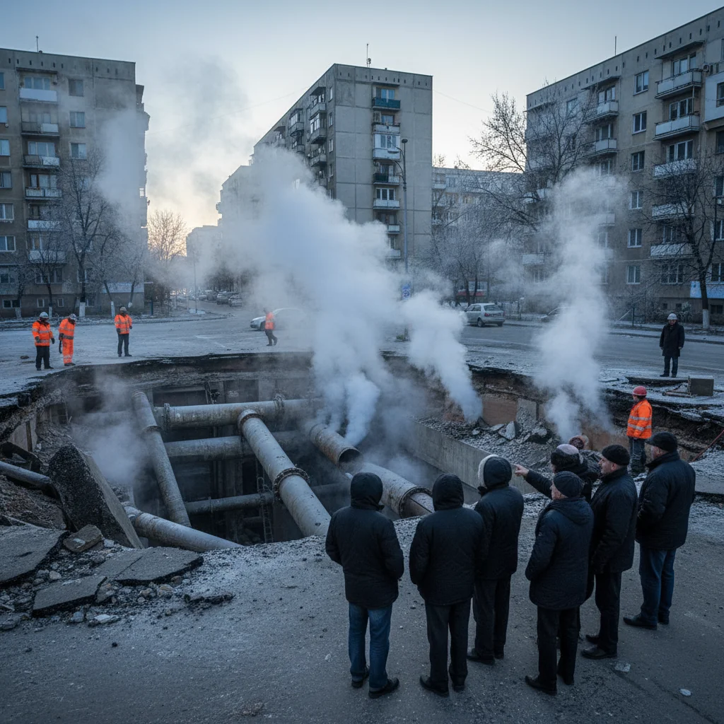 Avarie majoră la termoficare lasă Craiova aproape integral fără căldură