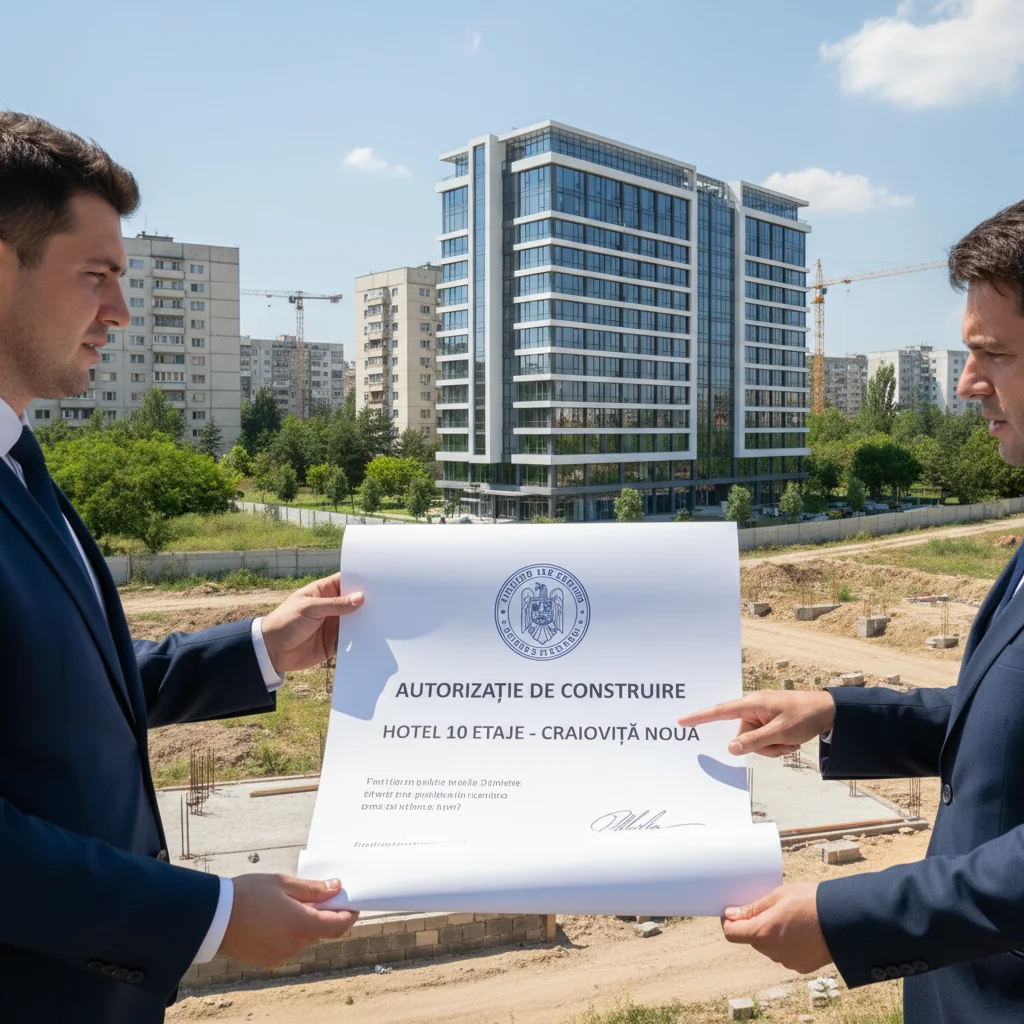 Aviz autorizat pentru construcția unui hotel de 10 etaje în Craiovița Nouă