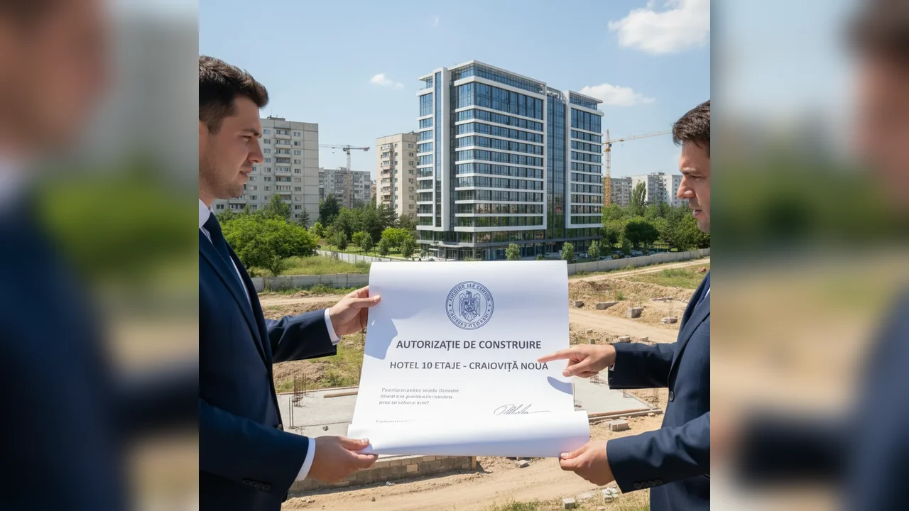 Aviz autorizat pentru construcția unui hotel de 10 etaje în Craiovița Nouă