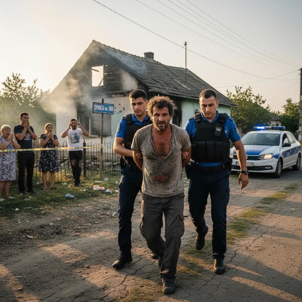 Bărbat din Șimnicu de Sus, reținut la Craiova după ce ar fi încercat să incendieze bunurile unei vecine