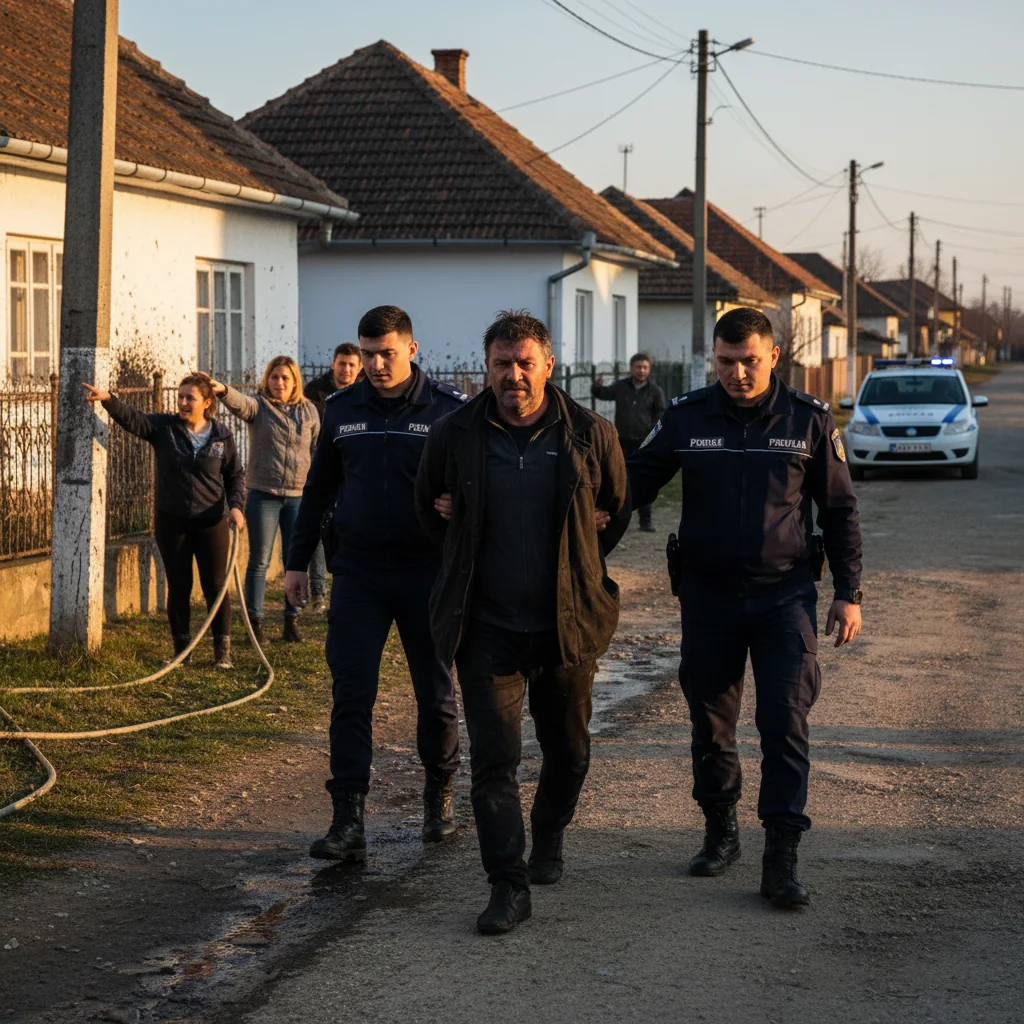 Bărbat din Șimnicu de Sus reținut la Craiova după ce ar fi stropit cu ulei mai multe bunuri și și-ar fi amenințat vecinii
