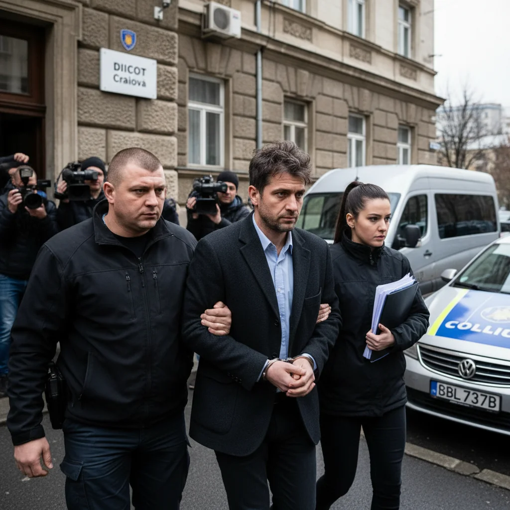 Bărbat reținut la Craiova de procurorii DIICOT pentru însușirea de bani din activitate infracțională