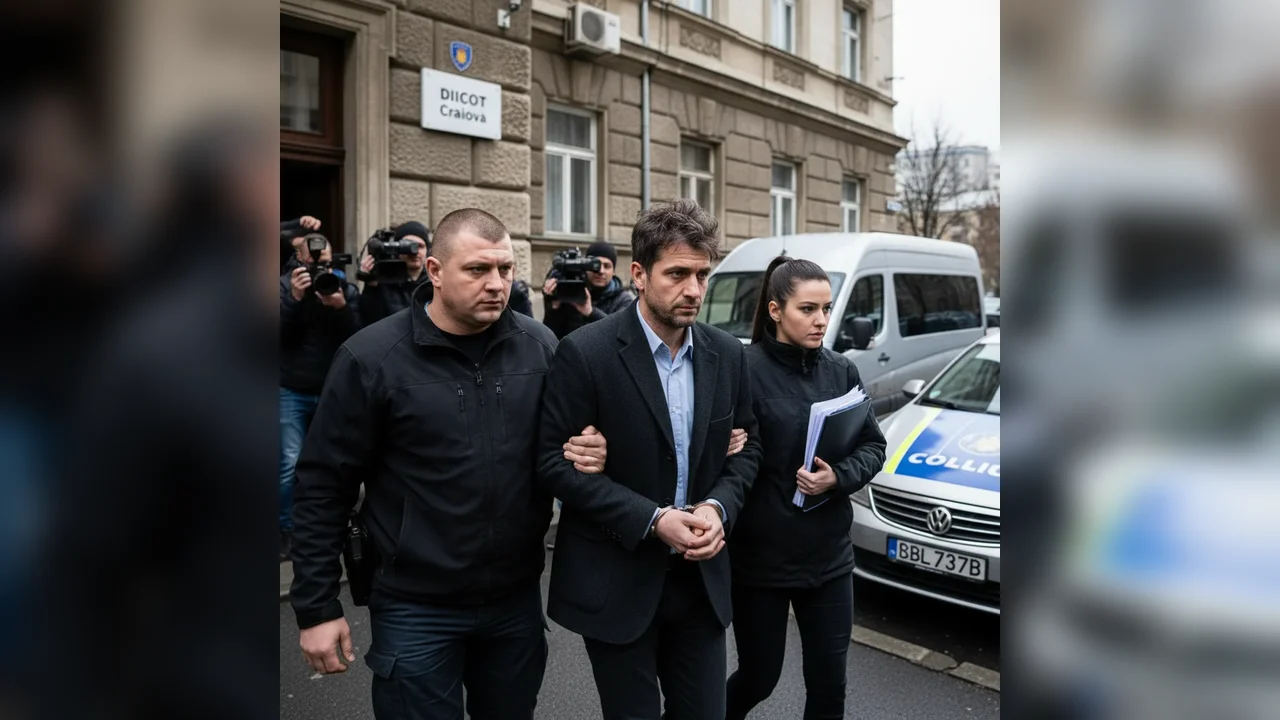 Bărbat reținut la Craiova de procurorii DIICOT pentru însușirea de bani din activitate infracțională