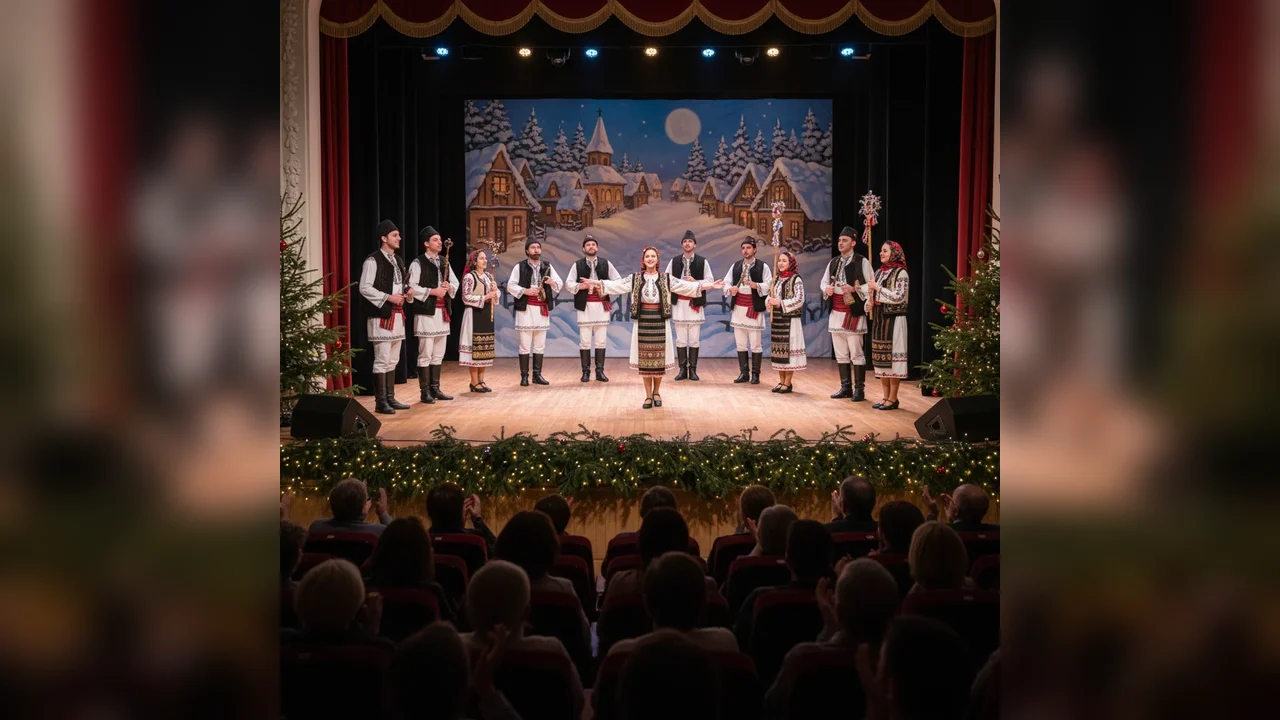 Colindăm încă din zori – Spectacol folcloric de excepție la Teatrul Colibri aduce magia sărbătorilor pe scenă