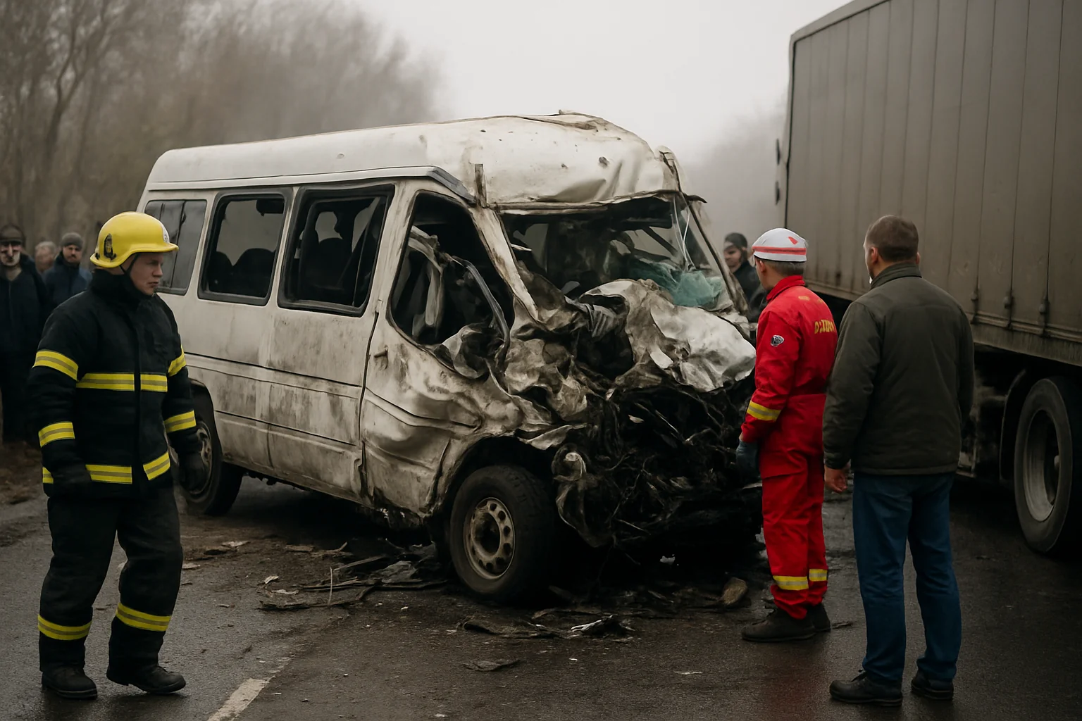Coliziune fatală în China: 13 victime între un minibuz și o semiremorcă