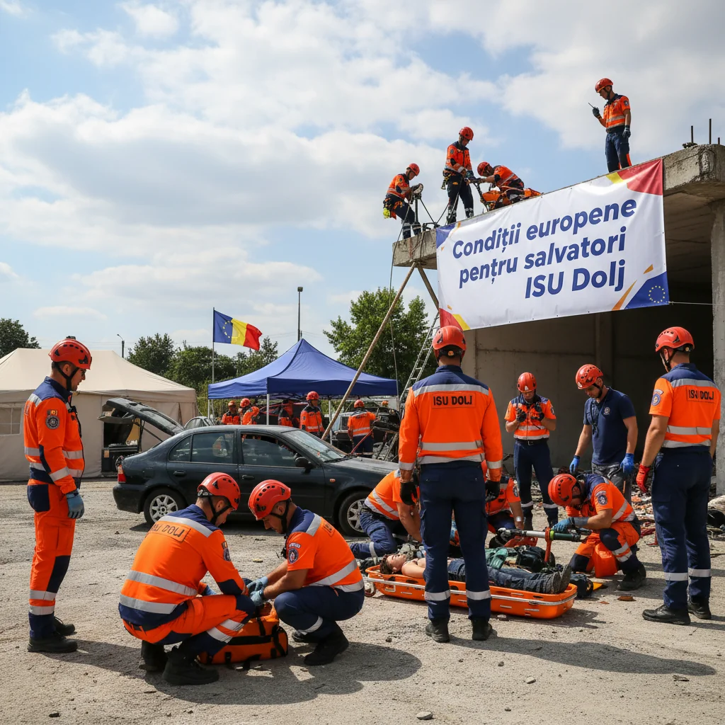 Condiții moderne pentru salvatorii ISU Dolj din Craiova, prin proiecte cu finanțare europeană