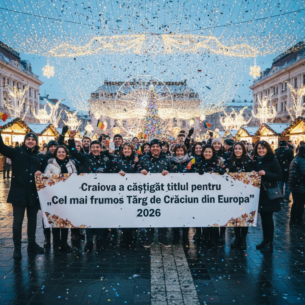 Craiova, desemnată Cel mai frumos Târg de Crăciun din Europa pentru 2026
