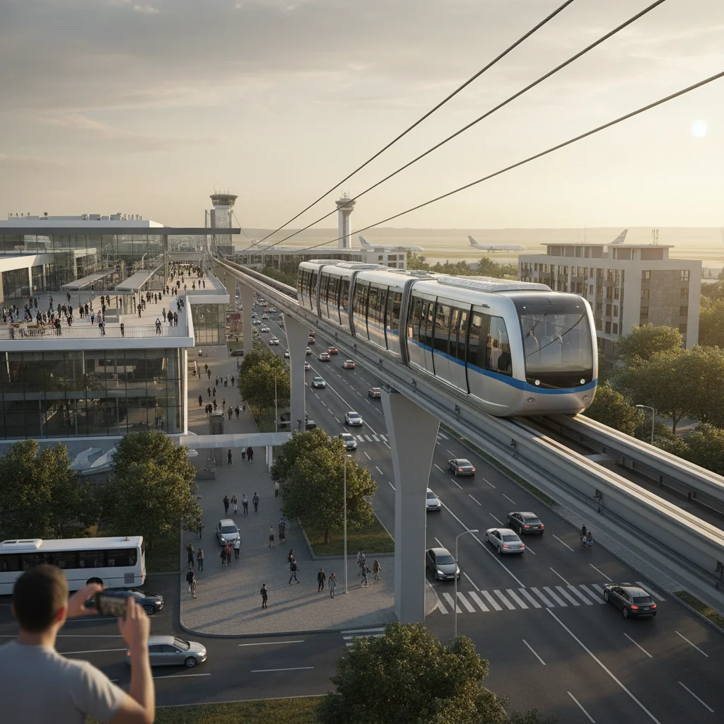 Craiova include un monorail suspendat între Gară și Aeroport în noul plan de mobilitate urbană