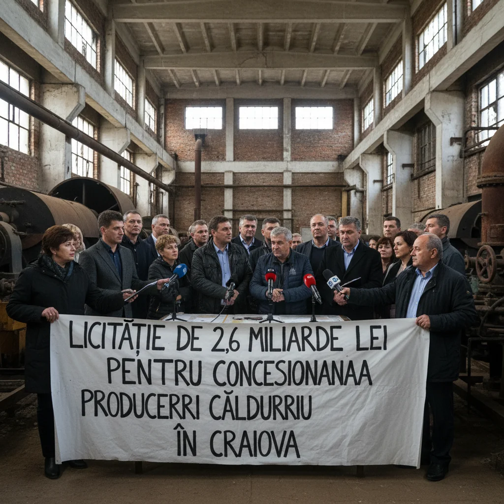 Craiova lansează licitație de 2,6 miliarde lei pentru concesionarea producerii căldurii