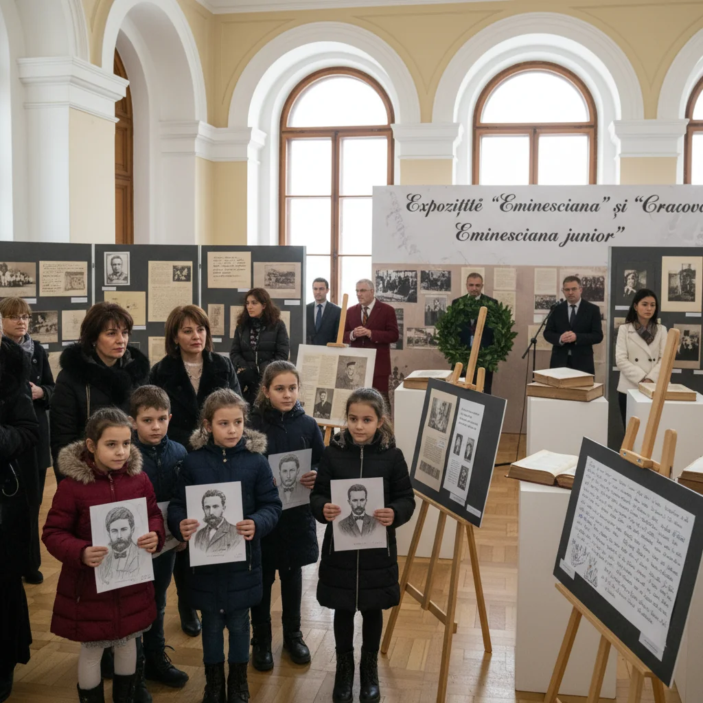Craiova marchează Ziua Culturii Naționale prin expozițiile „Eminesciana” și „Eminesciana junior”