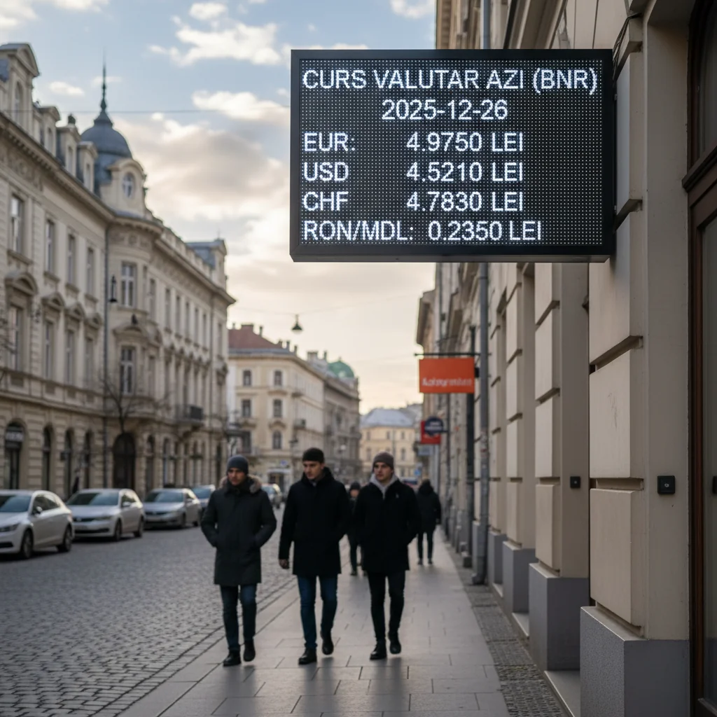 Curs valutar azi (BNR) – 2025-12-26