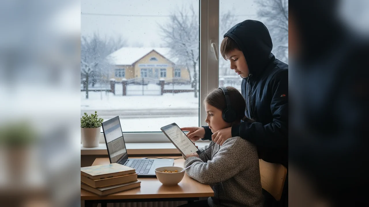 Cursurile trec temporar în online la Craiova din cauza vremii nefavorabile