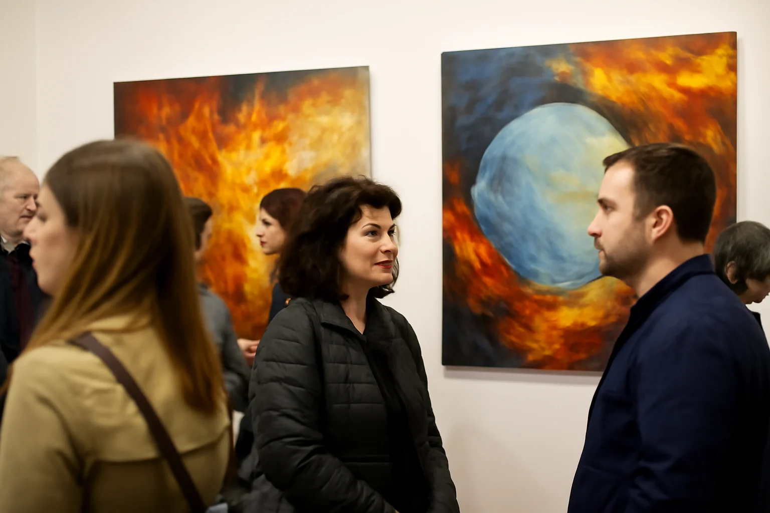 Expoziția Alchimie – foc apă“ a Mirelei Cerasela Bradea, la Galeriile Cromatic din [numele orașului]