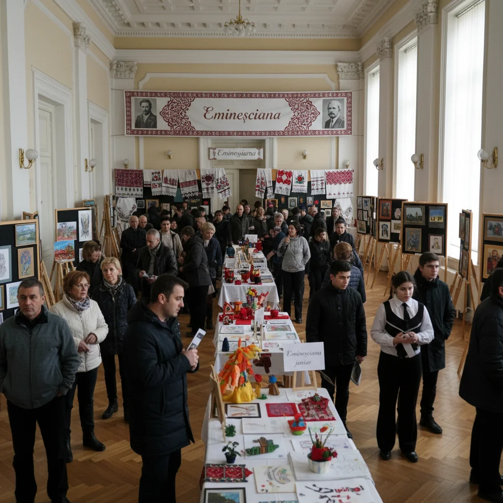 Expozițiile „Eminesciana” și „Eminesciana junior” aduc omagiu Zilei Culturii Naționale la Craiova
