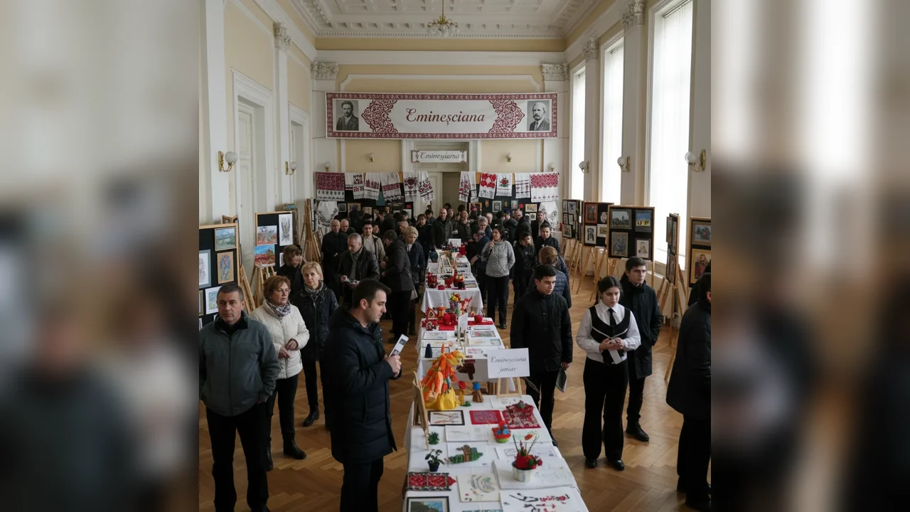 Expozițiile „Eminesciana” și „Eminesciana junior” aduc omagiu Zilei Culturii Naționale la Craiova
