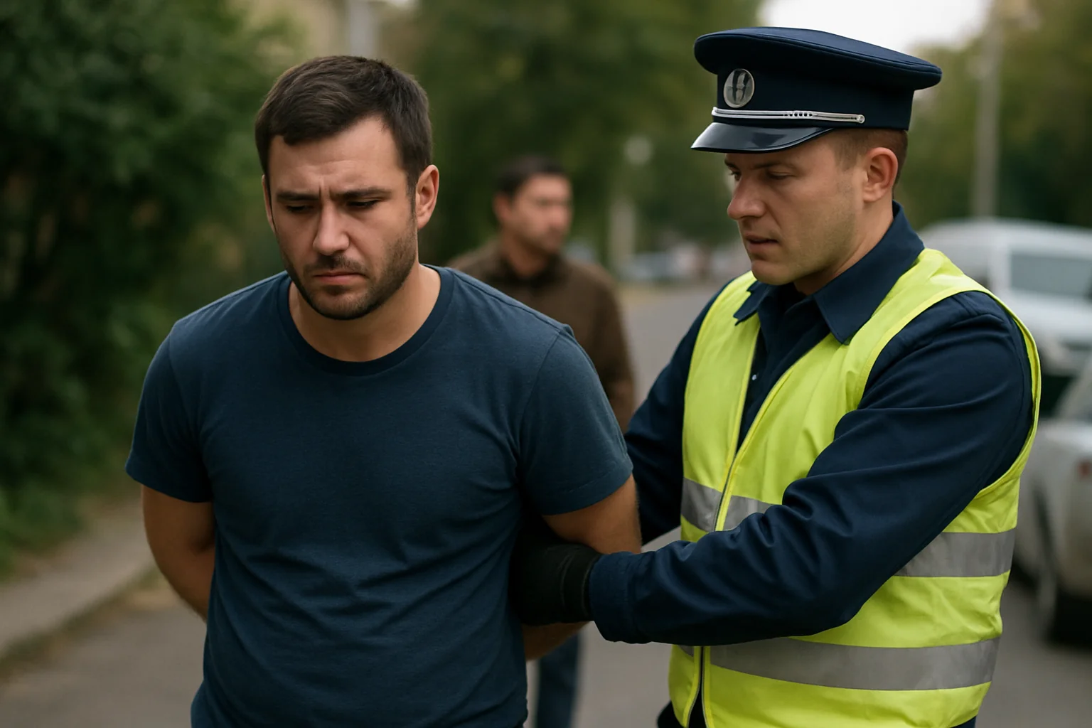 Fals polițist rutier, arestat pentru înșelăciune