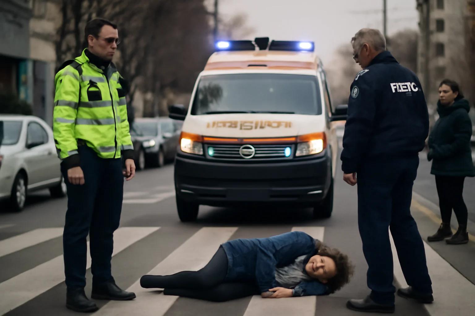 Femeie accidentată pe trecerea de pietoni din Bulevardul Oltenia