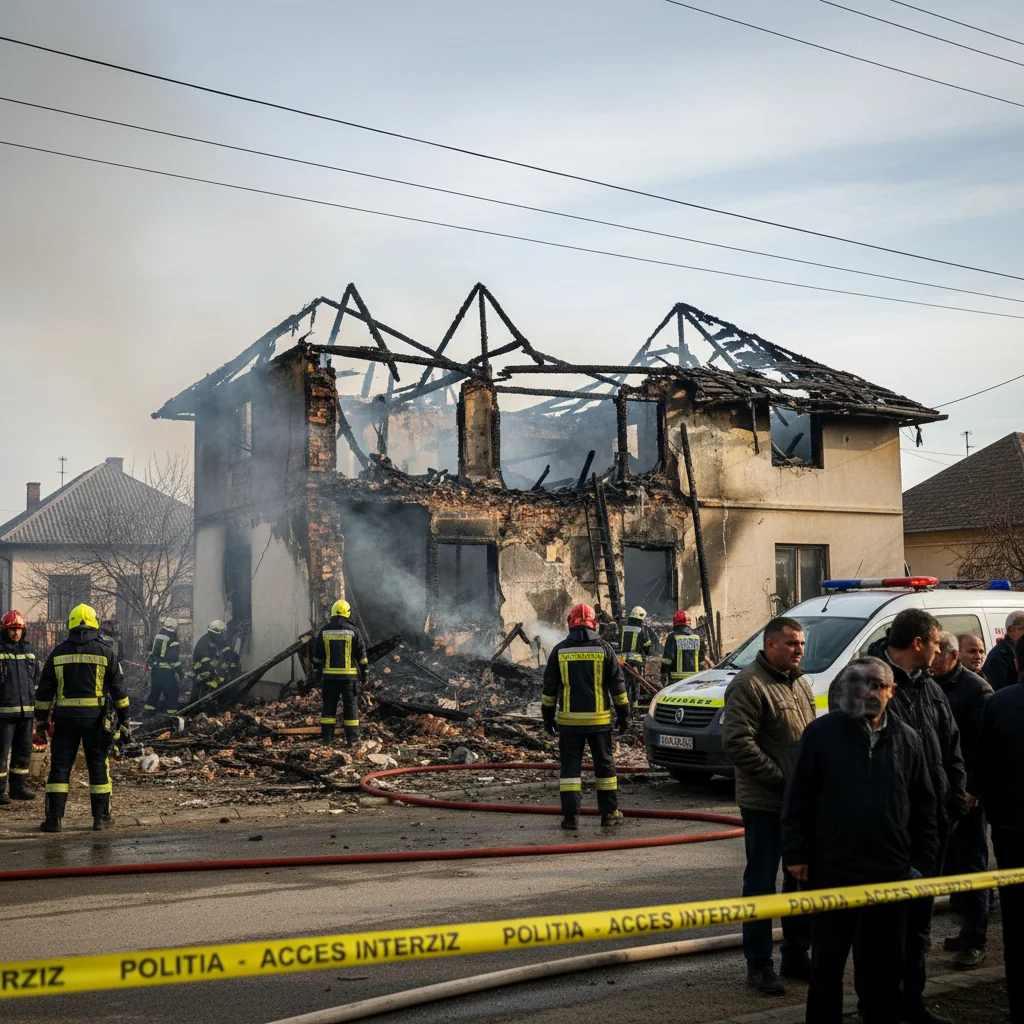 Incendiu mortal la o casă din Craiova, Balta Fetii: o persoană găsită decedată