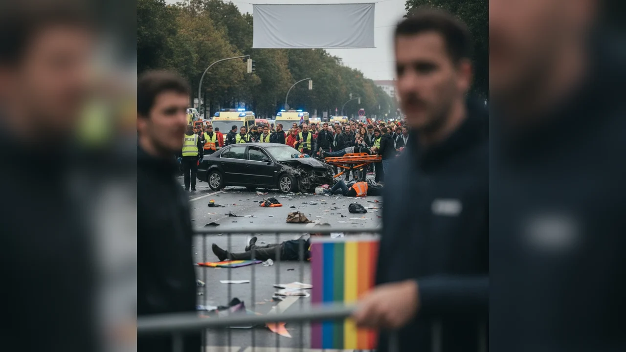 Incident tragic la Berlin: Un mort și 16 răniți la paradă