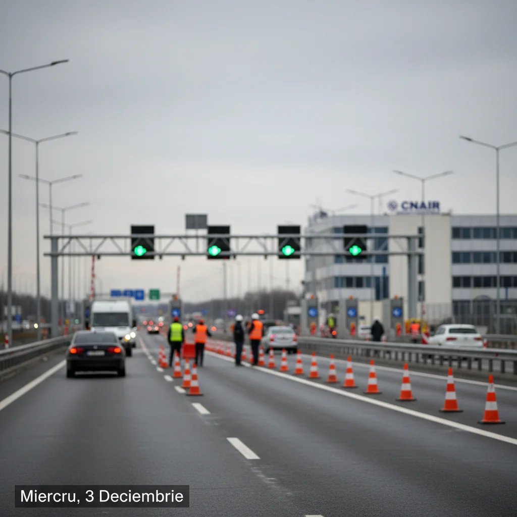 Întârzieri la emiterea rovinietei și peajului pe 3 decembrie, din cauza lucrărilor CNAIR la infrastructura de comunicații