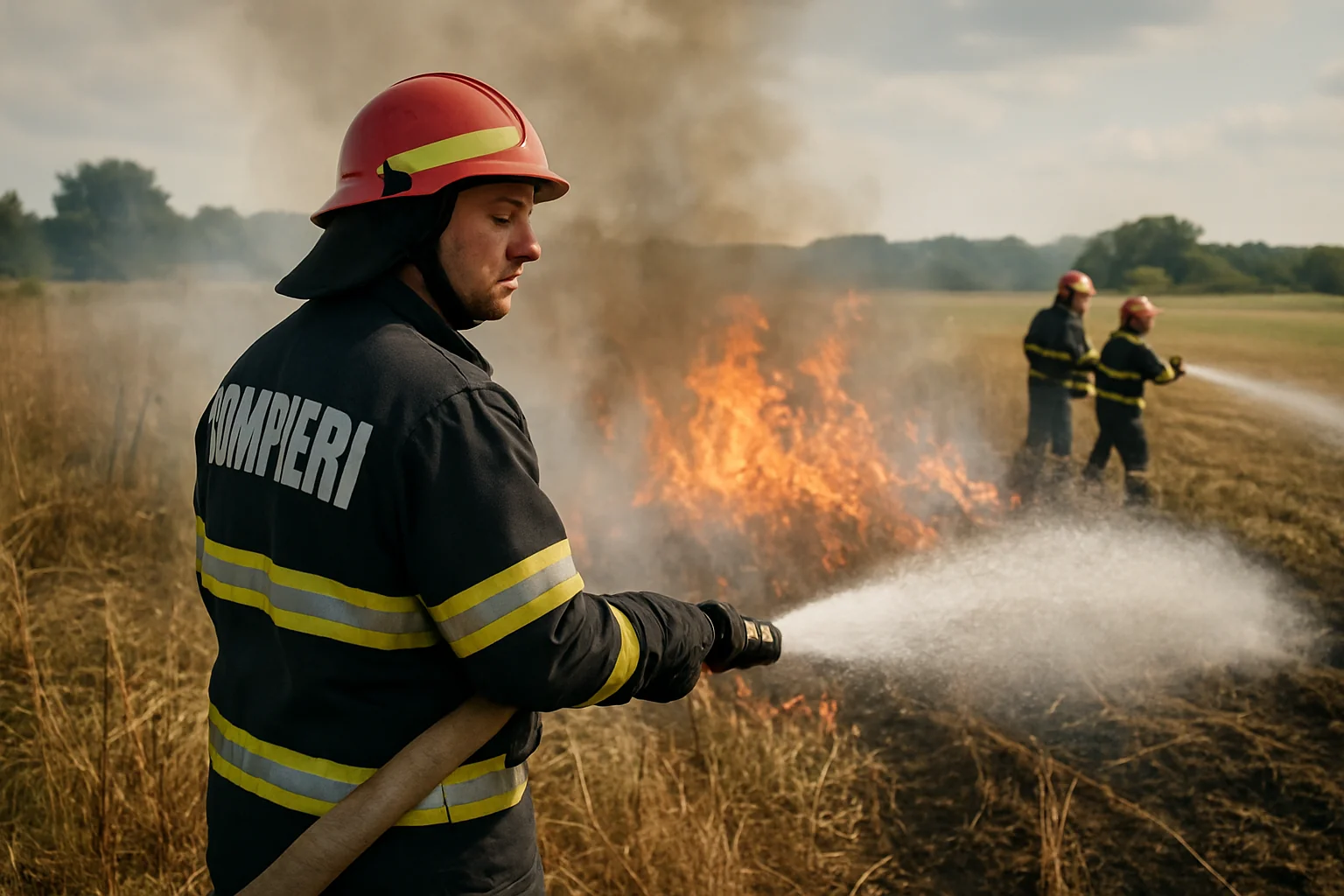 Intervenții ISU Dolj: Incendii de vegetație și culturi agricole