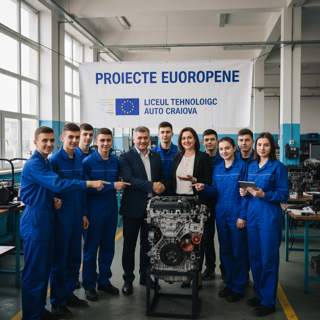 Liceul Tehnologic Auto din Craiova anunță derularea cu succes a două proiecte PNRR