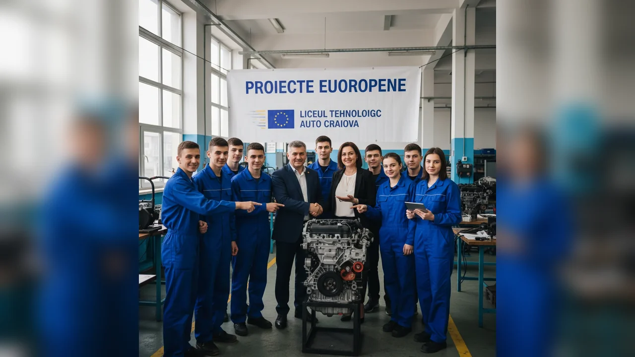 Liceul Tehnologic Auto din Craiova anunță derularea cu succes a două proiecte PNRR
