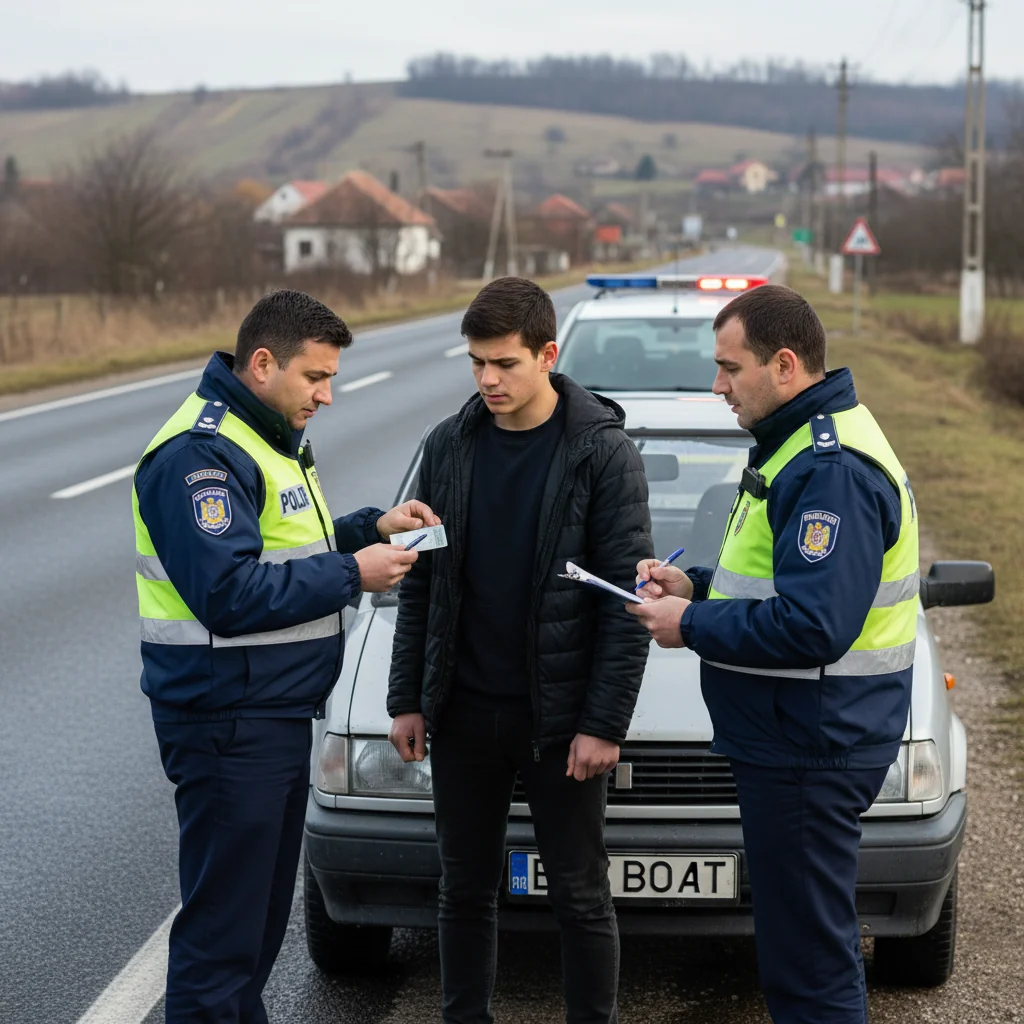 Minor din Craiova, depistat în Dolj cu permis de conducere fals emis aparent în SUA