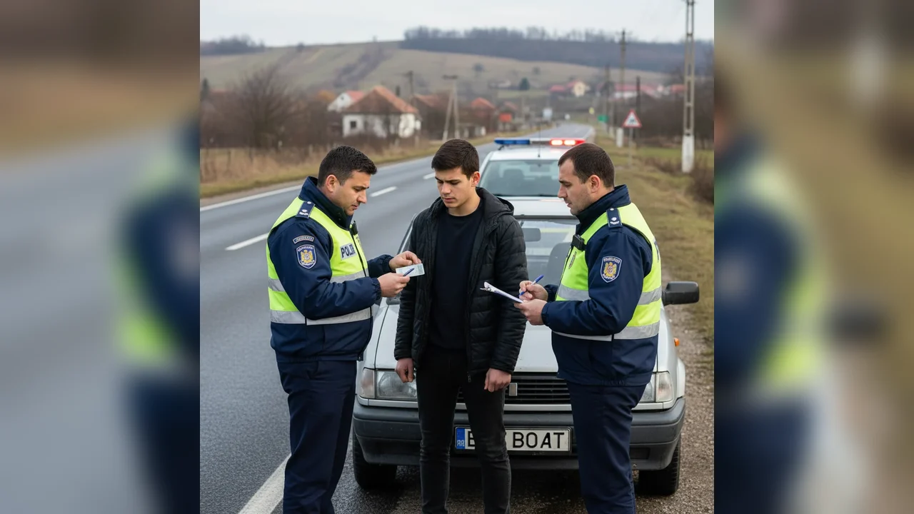 Minor din Craiova, depistat în Dolj cu permis de conducere fals emis aparent în SUA