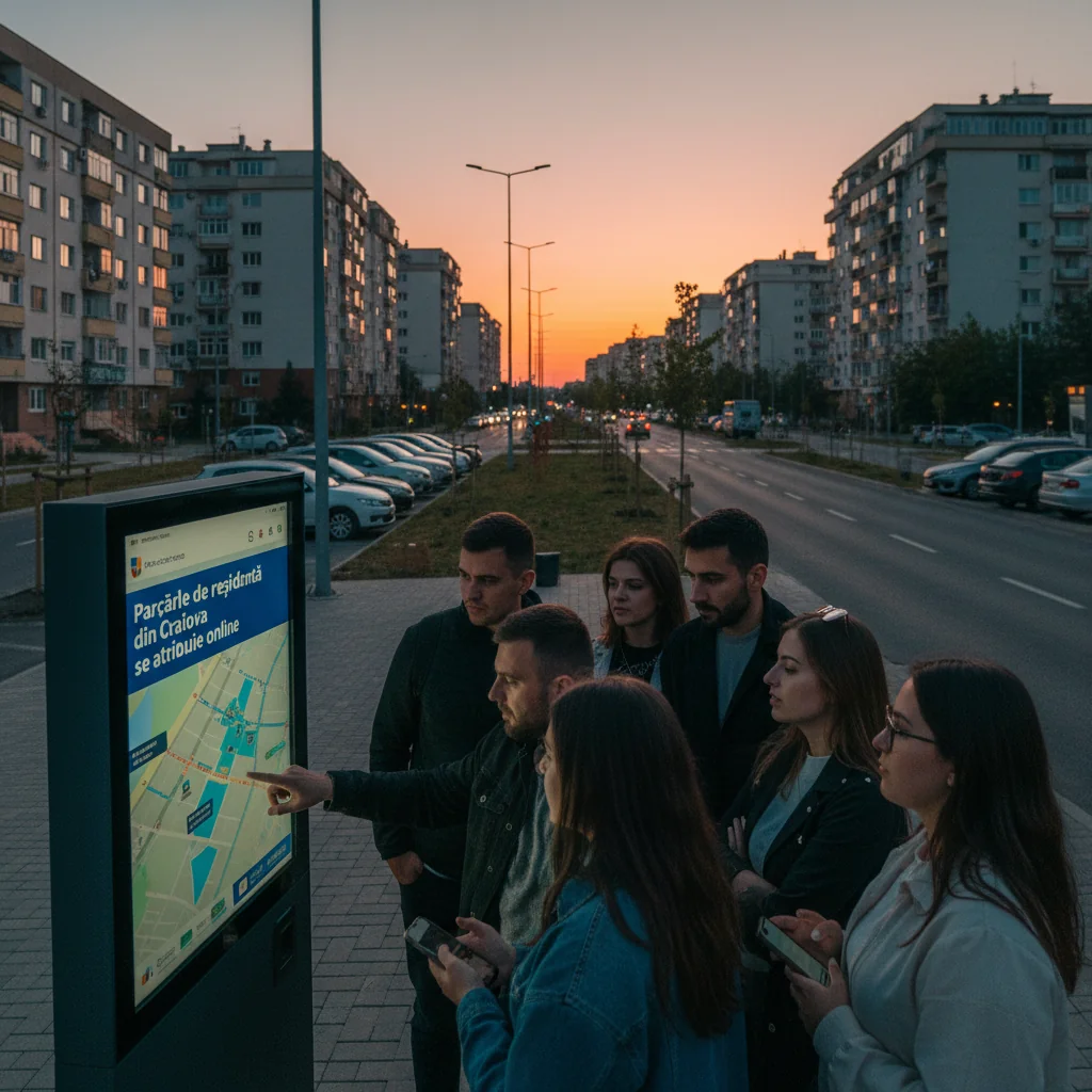 Parcările de reședință din Craiova, gestionate printr-o platformă online