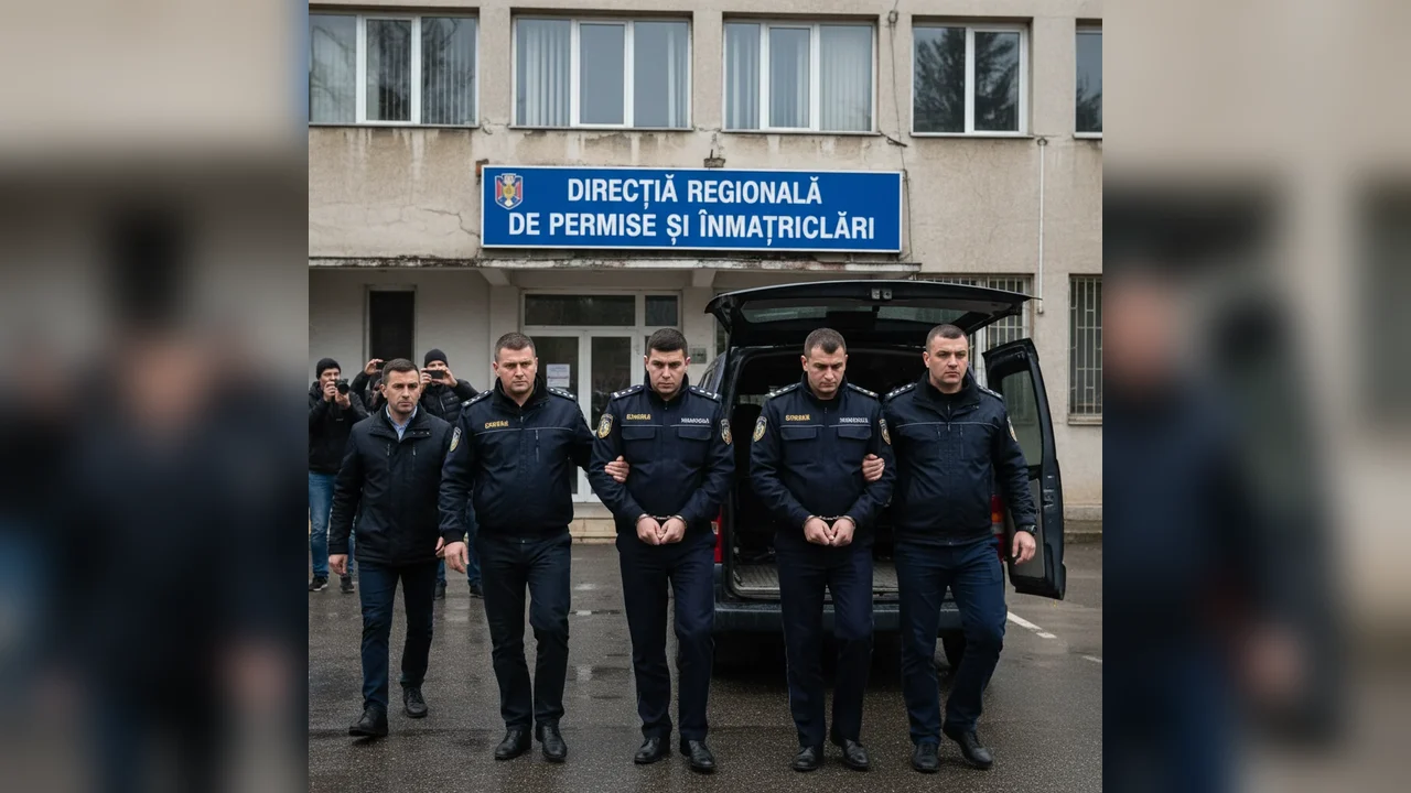 Patru polițiști de la Serviciul Permise și Înmatriculări Dolj, reținuți pentru corupție și mită