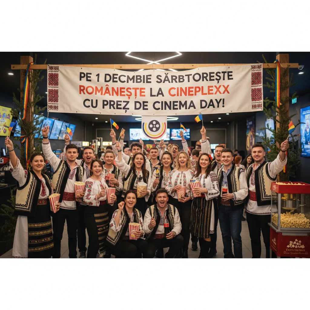 Pe 1 Decembrie, sărbătorește Ziua Națională la Cineplexx cu preț special de CINEMA DAY!