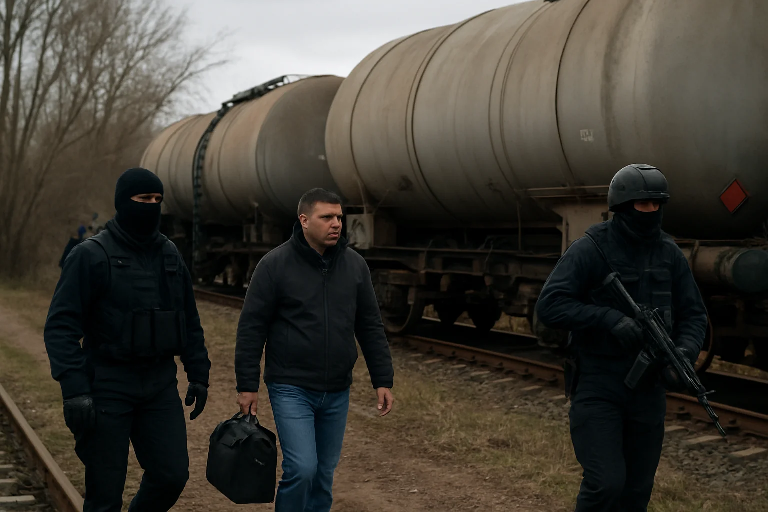 Percheziții în dosare de furt combustibil din trenuri