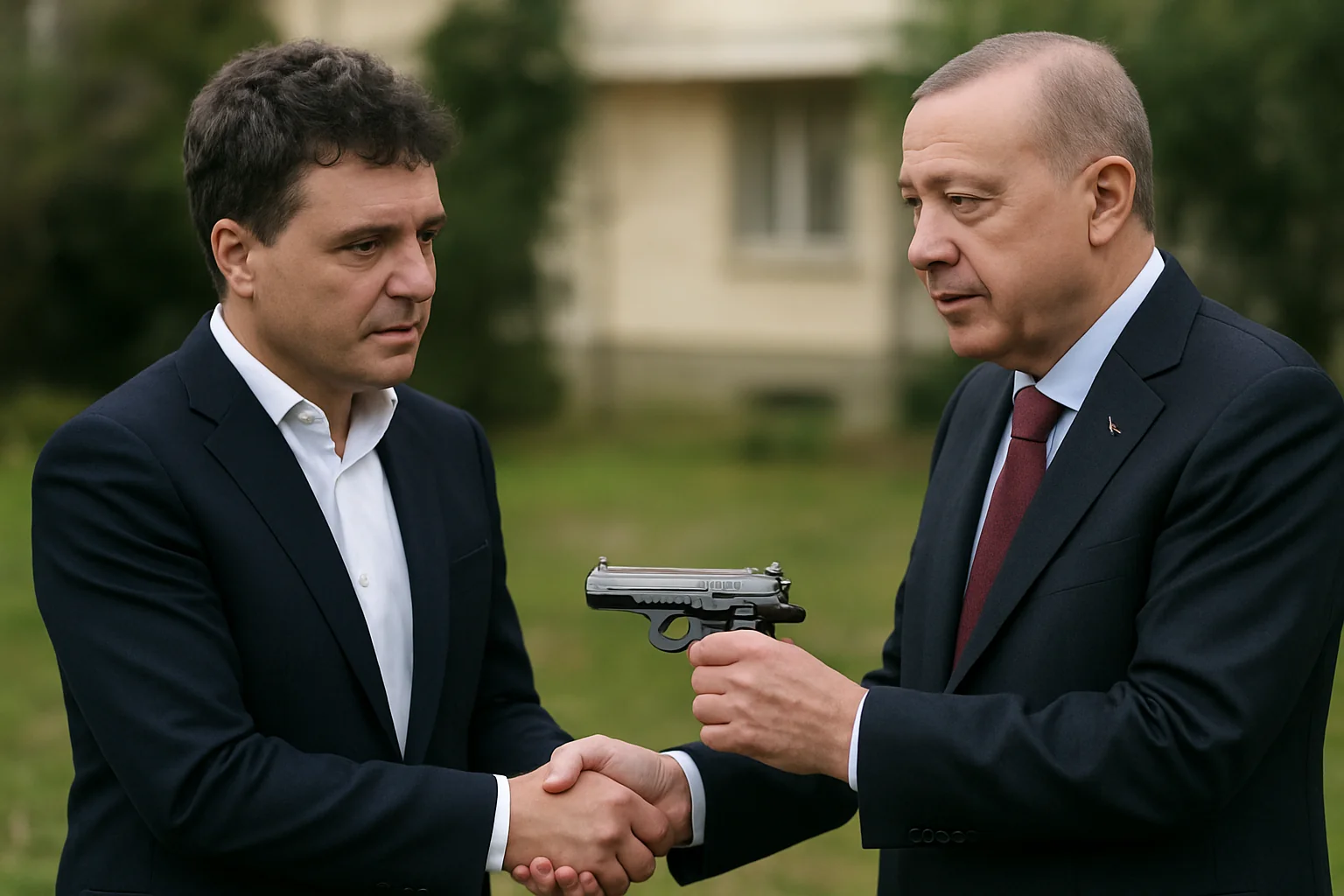 Pistol Gumusay primit de președintele Dan, păstrat la SPP