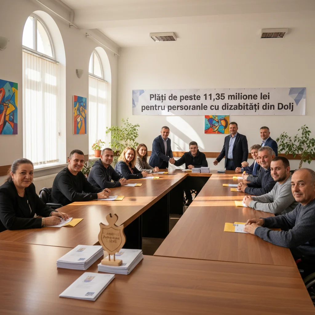 Plăți de peste 11,35 milioane lei pentru persoanele cu dizabilități din Dolj, anunțate la Craiova