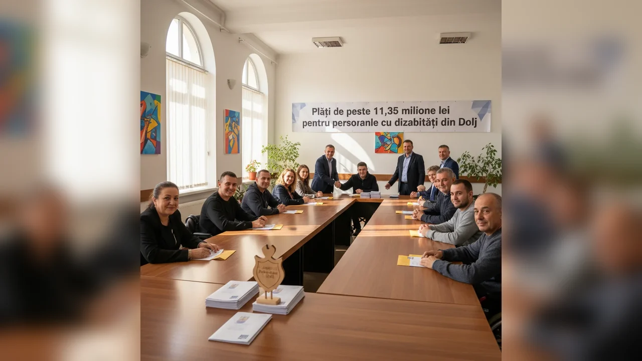 Plăți de peste 11,35 milioane lei pentru persoanele cu dizabilități din Dolj, anunțate la Craiova