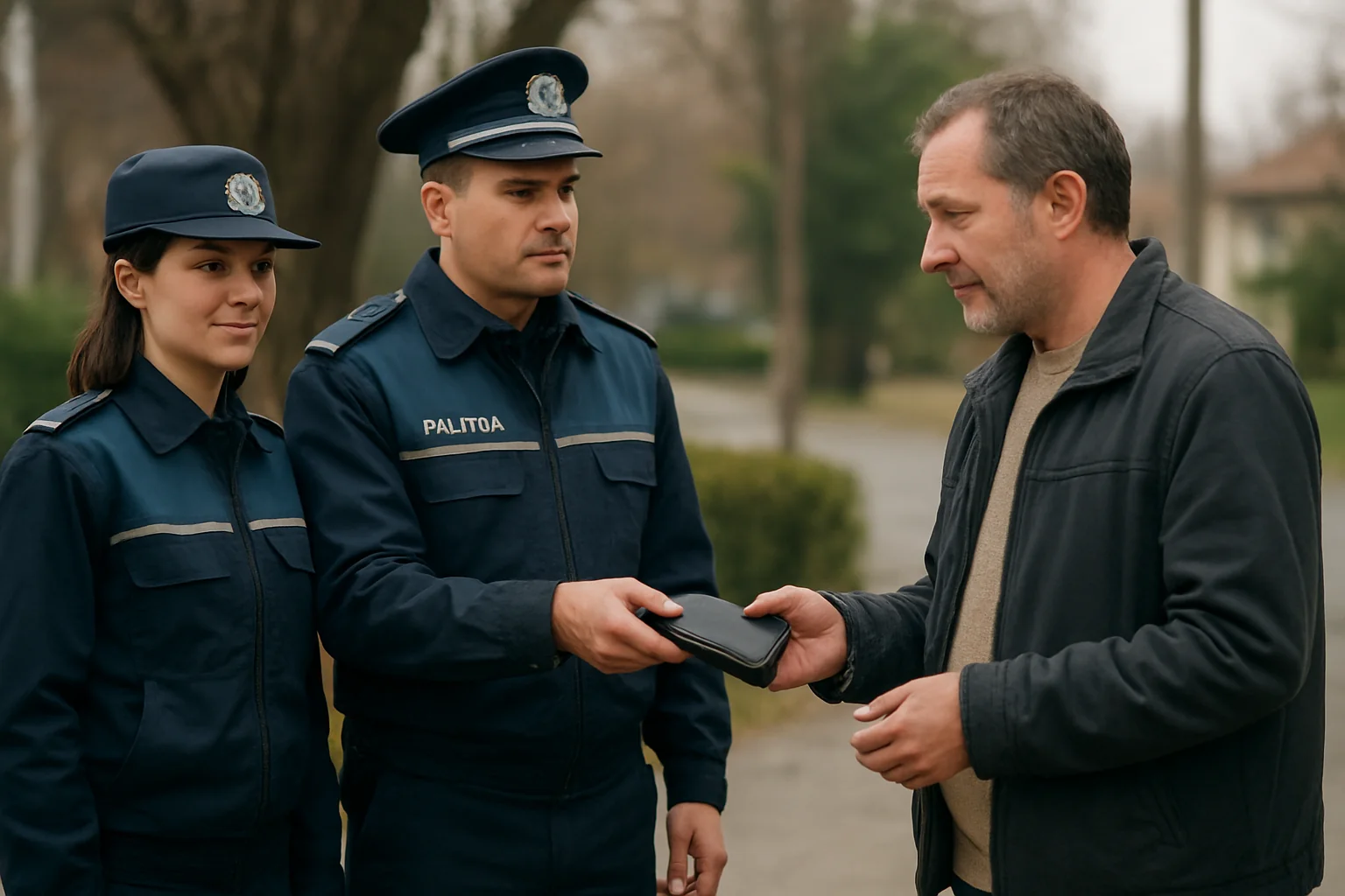 Poliția Slatina a restituit un portofel pierdut proprietarului
