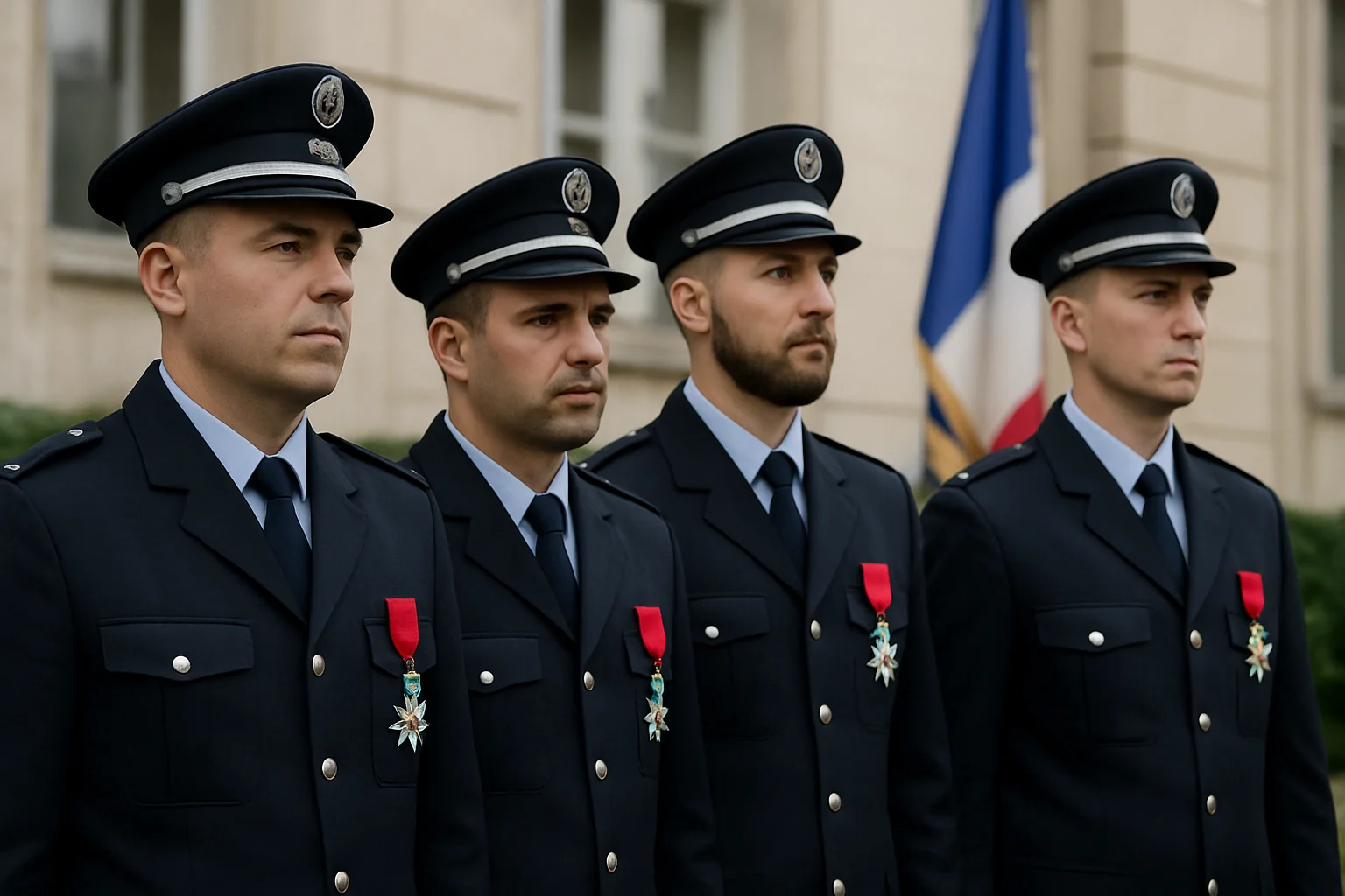 Polițiști români, decorați de Franța pentru capturarea lui Amra
