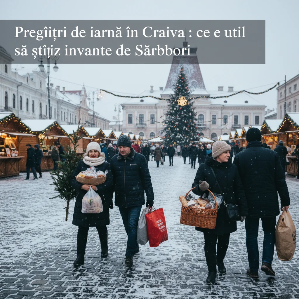 Pregătiri de iarnă în Craiova: ce e util să știți înainte de Sărbători