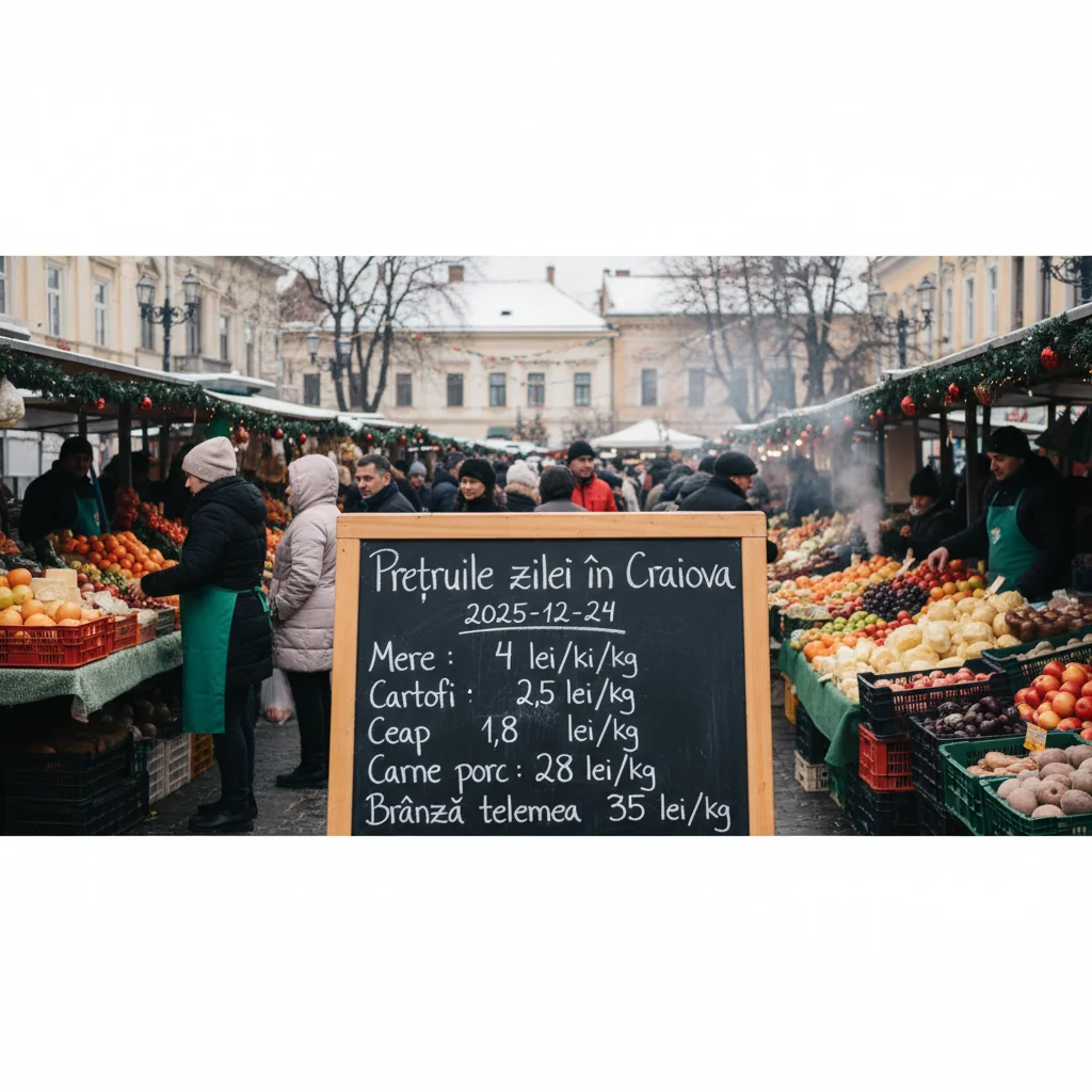 Prețurile zilei în Craiova – 2025-12-24