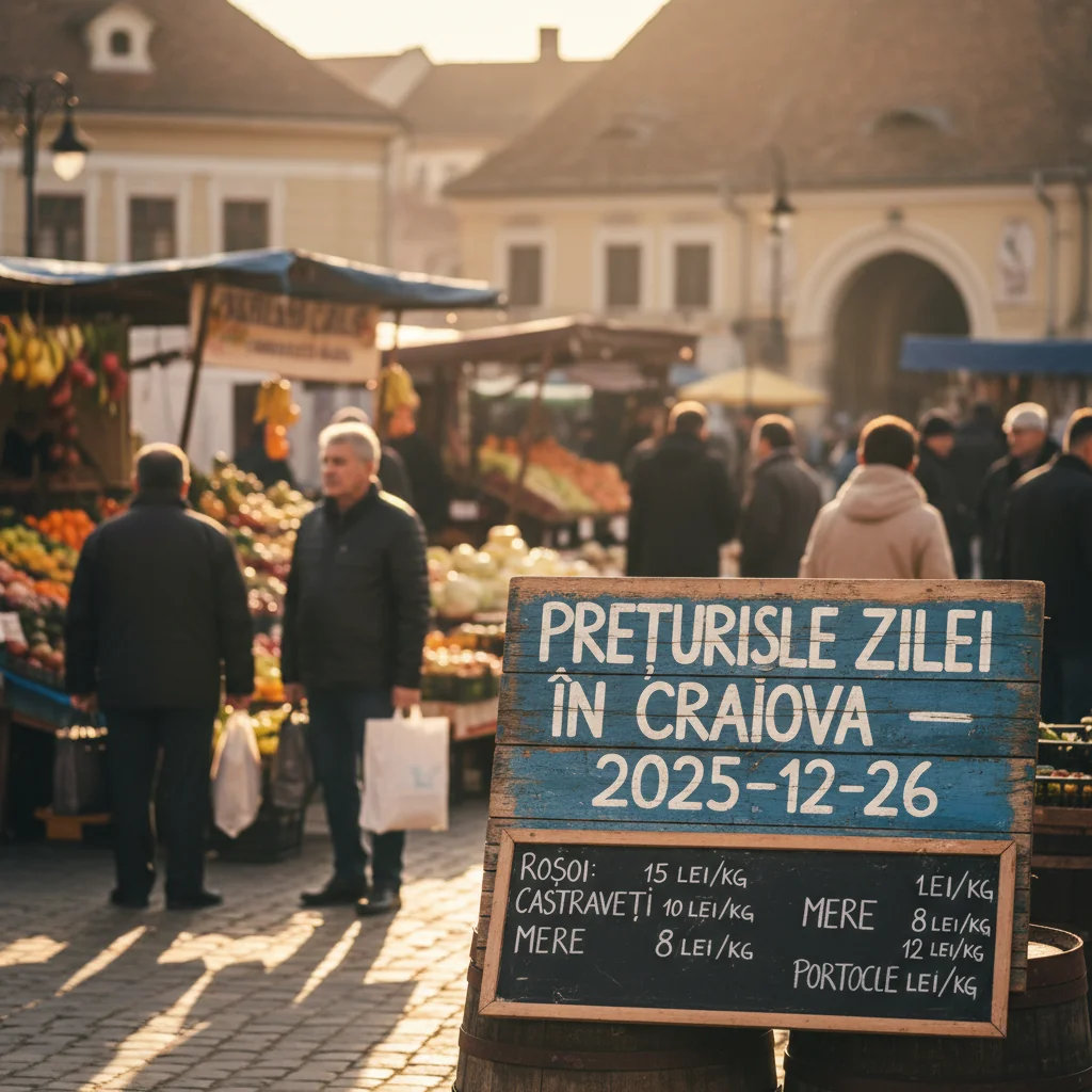 Prețurile zilei în Craiova – 2025-12-26