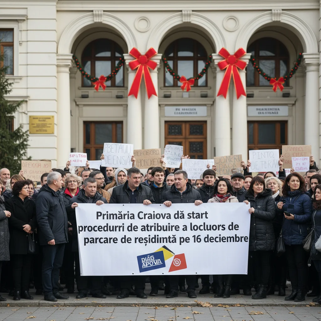 Primăria Craiova începe atribuirea locurilor de parcare de reședință începând cu 16 decembrie