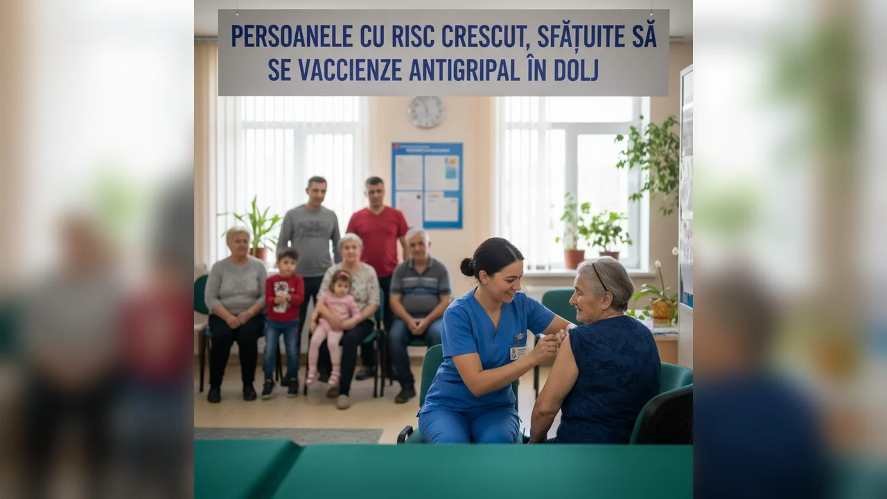 Recomandare de vaccinare antigripală pentru persoanele cu risc crescut în Craiova și județul Dolj