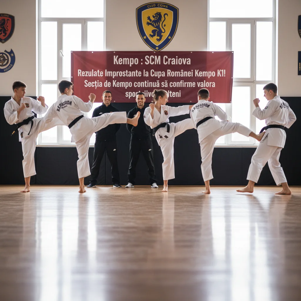 SCM Craiova strălucește cu rezultate impresionante la Cupa României Kempo K1, confirmând valoarea sportivilor olteni